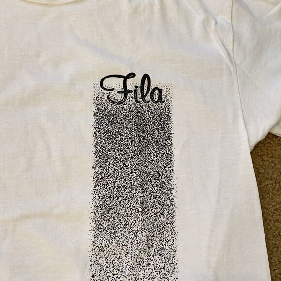 VTG Fila TennisGolf Skirt Set 32” Crop Top Black White Flecked Pickleball NWT 14 - Picture 3 of 10